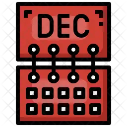 Mes de diciembre  Icono