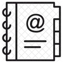 Dicionario Telefonico Lista Telefonica Lista De Contatos Ícone