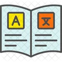 Book Sheet Words Icon