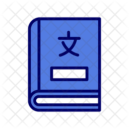 Dictionary Icon - Download in Colored Outline Style