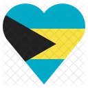 Die Bahamas Flagge Symbol