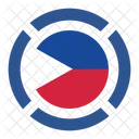 Die Philippinen Flagge Symbol