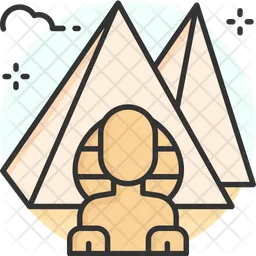 Die große Pyramide von Giza  Symbol