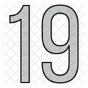 Numeros Dias 19 Icono