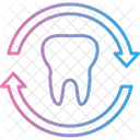 Diente Ciclo En Curso Icono