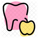 Manzana de diente  Icono