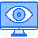 Uberwachung Web Auge Symbol