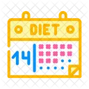 Diet Calendar Health Plan Diet Plan Icône