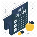 Diet Chart Healthy Diet Diet Card Icon