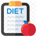 Diet Chart Healthy Diet Diet Card Icon