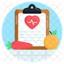 Health Chart Diet Chart Prescription Icon