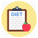 Diet Chart Healthy Diet Diet Card Icon