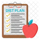 Diet Chart Healthy Diet Diet Card Icon