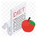 Diet Chart Healthy Diet Diet Card Icon