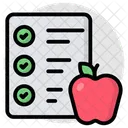 Diet Chart Healthy Diet Diet Card Icon