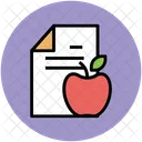 Diet Chart Apple Icon