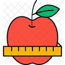 Tomato Black Background Low Calories Icon