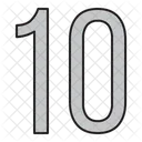 Numeros Dias 10 Icono