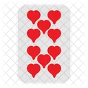 Diez de corazones  Icono