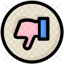 Social Ao Contrario Polegar Ícone