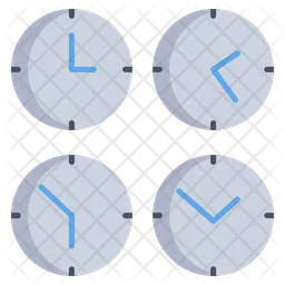 Different Country Clocks  Icon
