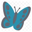 Different Style of Cute Blue Butterfly  Icon