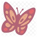 Different Style of Cute Red Pastel Butterfly  Icon