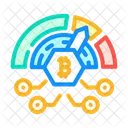 Difficulty Cryptocurrency Mining Icon