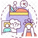 Difficulty Sleeping Insomnia Icon