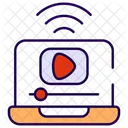 Streaming Web Video En Ligne Streaming En Direct Icon
