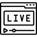 Diffusion en direct  Icône