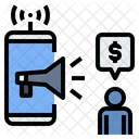 Marketing En Ligne Promotion Publicite Icon