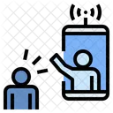 Diffusion En Direct Medias Sociaux Diffusion Video Icon