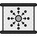Diffusion Science Atomic Icône
