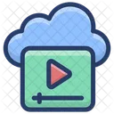 Streaming Video Cloud Cloud Computing Hebergement Cloud Icon