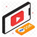 Technologie Video Diffusion Icon