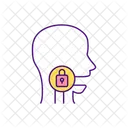 Dificultad Garganta Dolor Icono