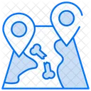 Dig Map Direction Navigation Icon