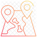 Dig Map Direction Navigation Icon