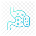 Digestive system with medicine  Icon