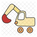 Excavator Earth Mover Digger Icon