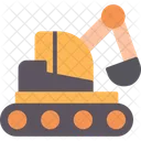 Construction Excavator Vehicle Icon