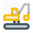 Digger Excavator Construction Icon