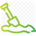 Digging Excavating Shoveling Icon