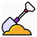Digging Excavating Scooping Out Icon
