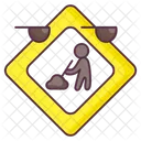 Digging Sign Digging Symbol Labour Sign Icon