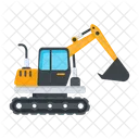 Excavator Construction Vehicle Construction Transport Icon