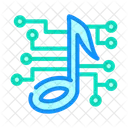 Digital Electronic Circular Icon