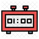 Digital Alarm Clock Digital Clock Time And Date Symbol