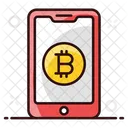 Digital Banking Online Cryptocurrency Bitcoin Blockchain Icon